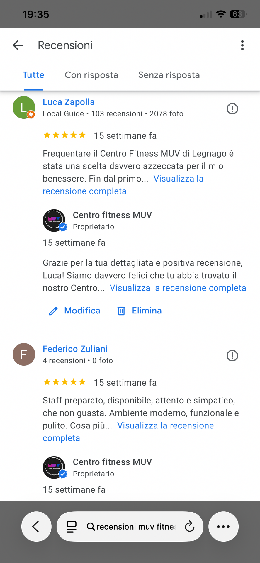 Recensioni Google MUV Fitness - Pagina 4
