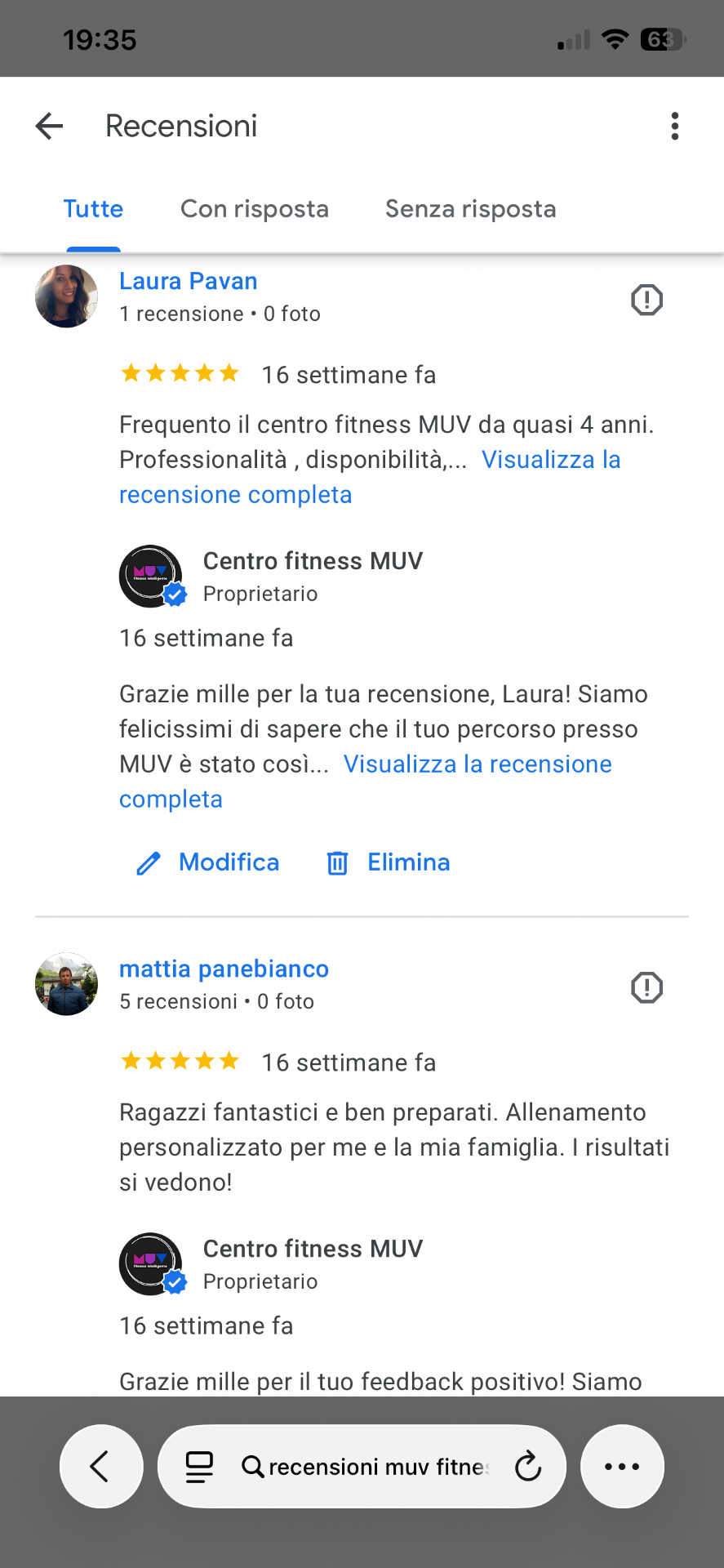 Recensioni Google MUV Fitness - Pagina 5